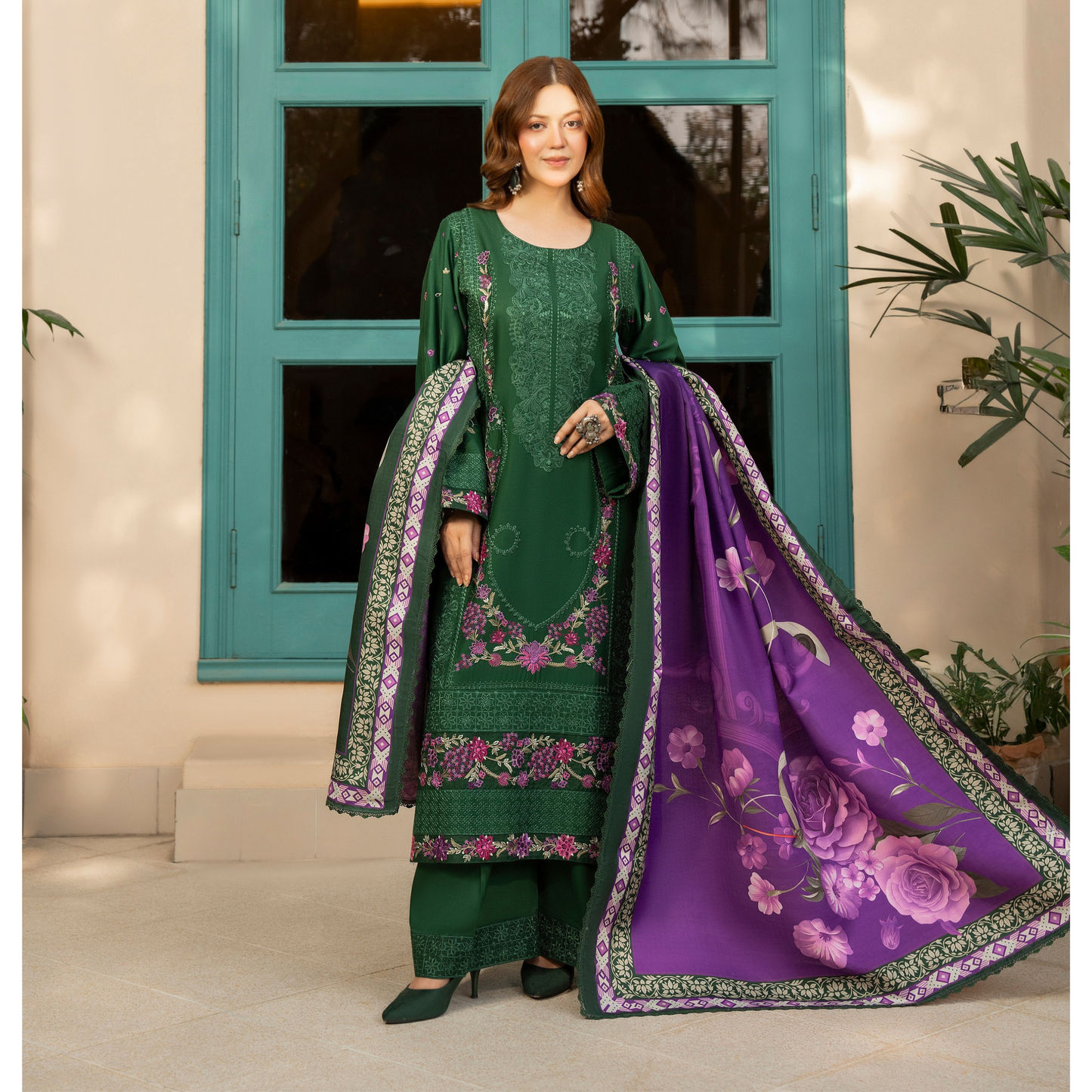 "Nigar" Kotrai Edition Luxury Embroidered 3 Piece by Karma Collection