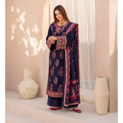 "Mishaal" Khat Edition Luxury Embroidered 3 Piece by Karma Collection