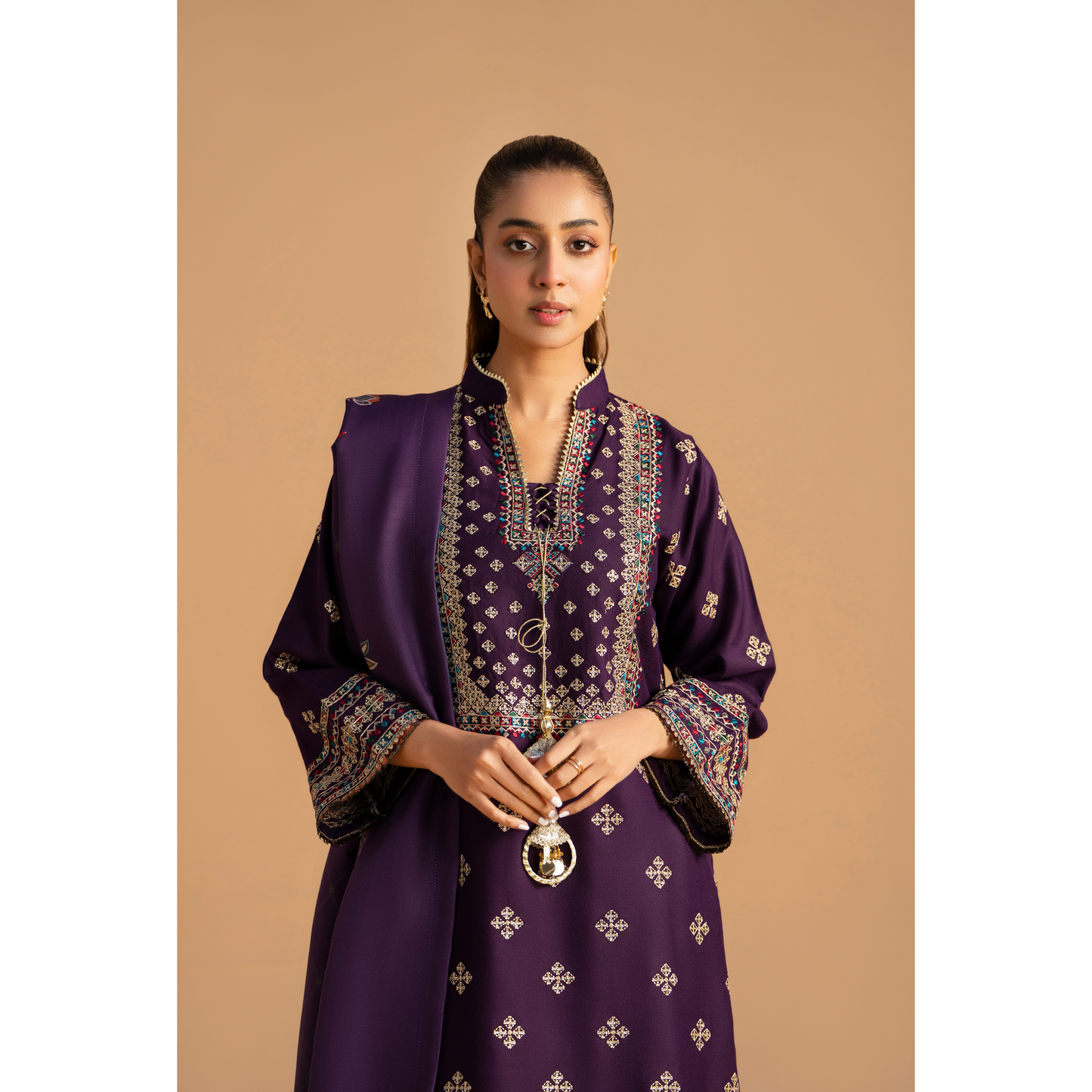 RA-25 Embroidered Dhanak Collection by Raniya.h