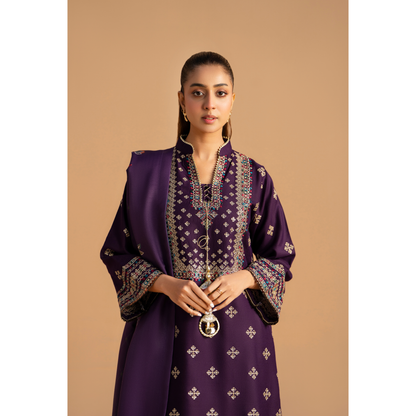 RA-25 Embroidered Dhanak Collection by Raniya.h