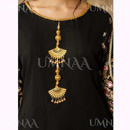 UA-166 Embroidered Chiffon Viral Sharara 3-Piece Collection by Umnaa