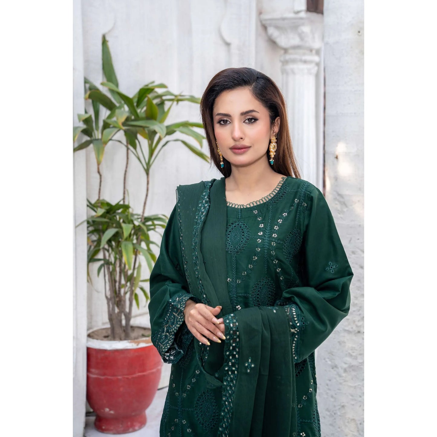 UMRZ-54 "Image Kari" Linen Festive Mother & Daughter Collection by Rangz