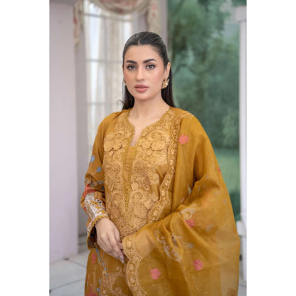 UMRZ-55 Festive Maria.b Lux by Rangz Embroidered Linen Collection