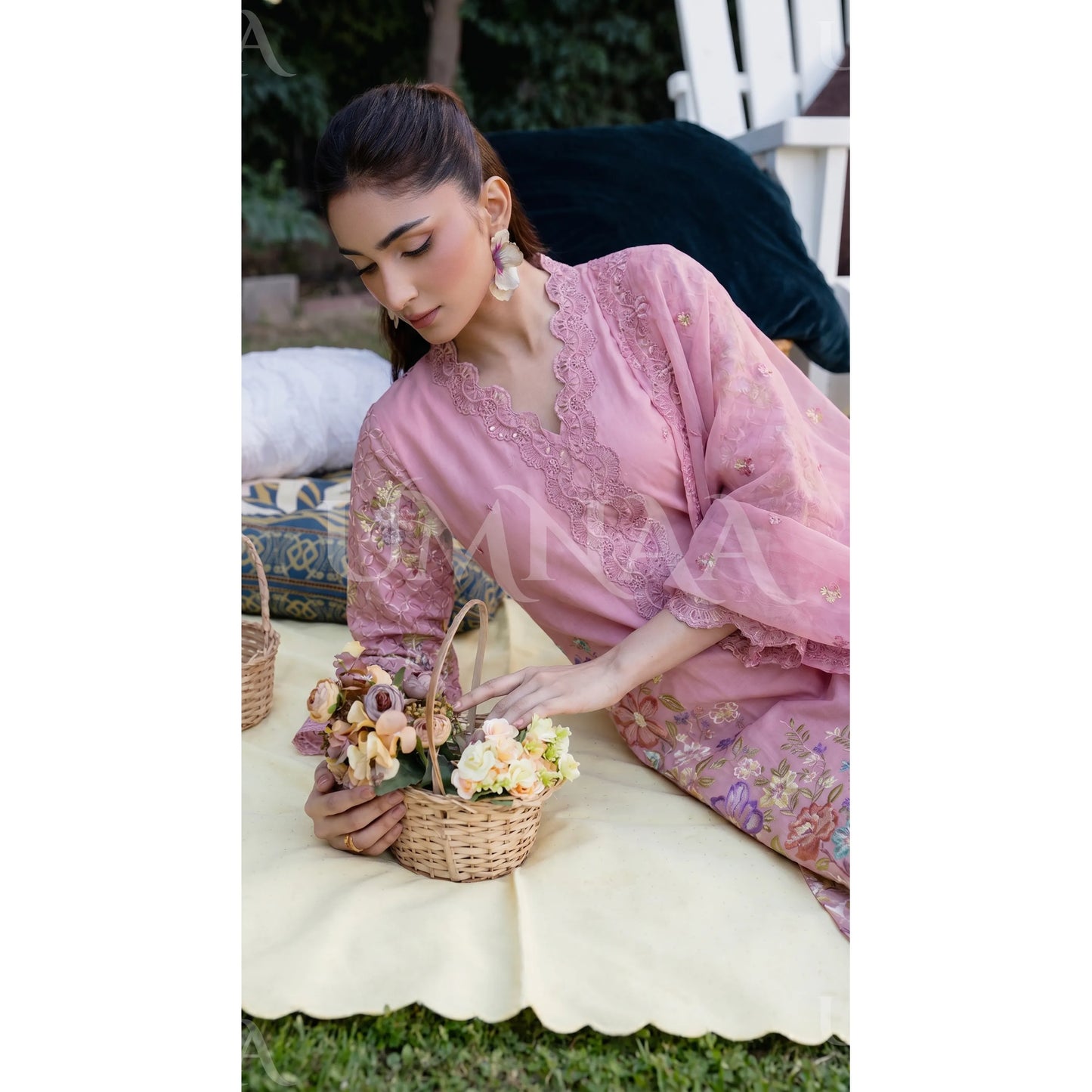 UA-191 Embroidered Cotton Collection 3 Piece | Ready to Wear | Asian clothes