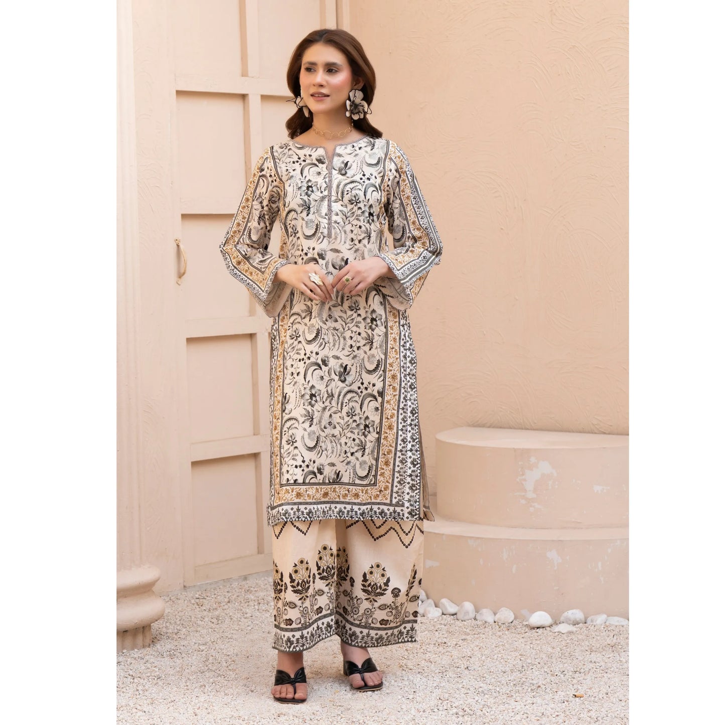 UMRZ-59 Printed Lawn Co-Ords set Collection by Rangz | Ready to Wear Pakistani Asian clothes