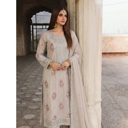 UA-201 Embroidered Cotton Festive Collection By Umnaa | Ready to Wear Pakistani Asian clothes