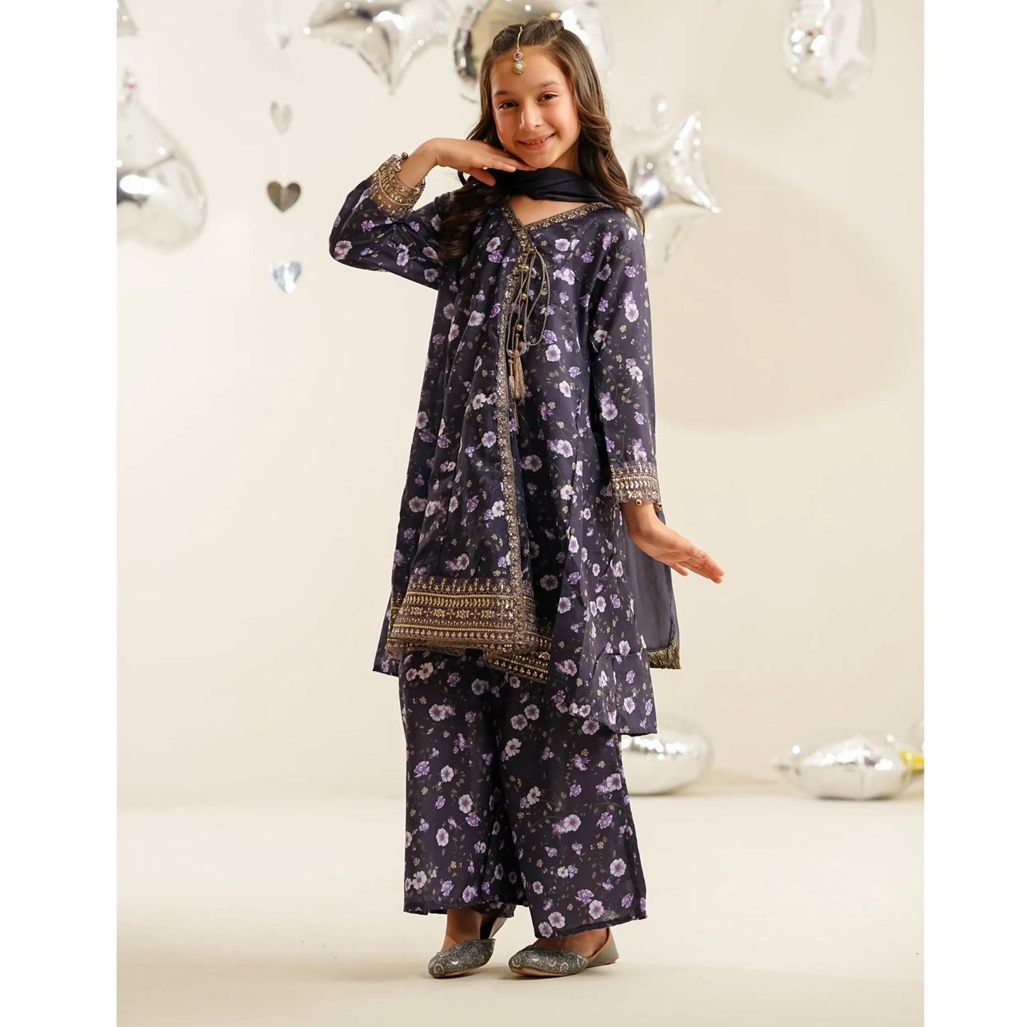 UN-01 Embroidered Printed Festive Kids Collection by Naubahar | Ready to Wear Pakistani Asian clothes