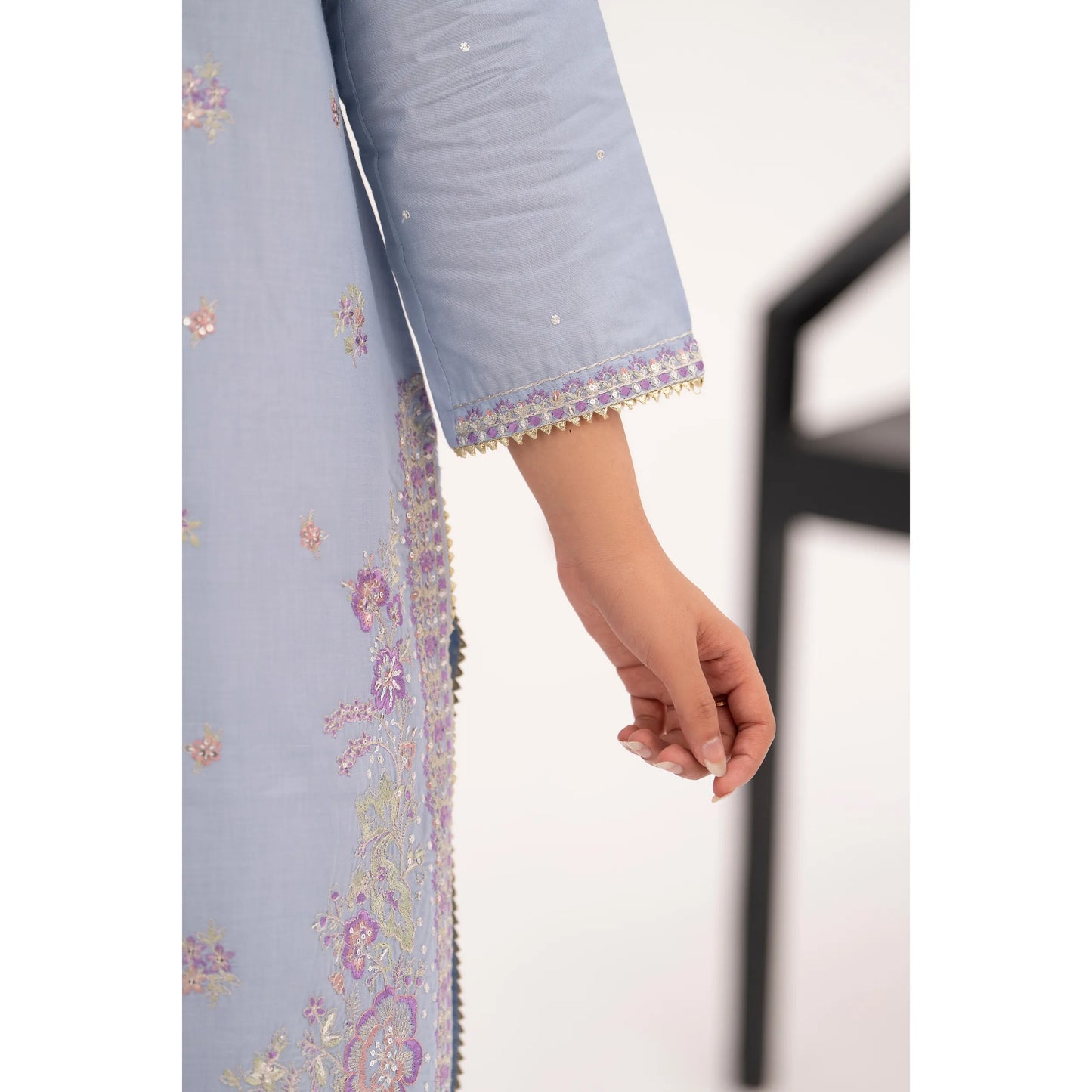 UA-216 Embroidered Cambric Cotton Collection by Umnaa | Ready to Wear Pakistani Asian clothes