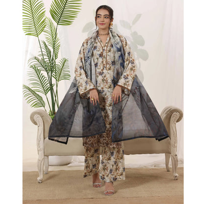 USN-22 Embroidered Chikankari Lawn 3 Piece Summer Collection by saphron | Ready to Wear Pakistani Asian Eastern wear