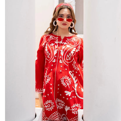 UA-243 Embroidered Lawn Summer Lawn Co-Ords Set by Umnaa