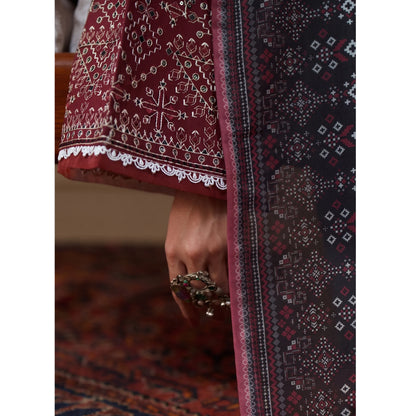 UCA-47 "Sakoon" Embroidered Cambric 3 Pc Collection | Casuallite