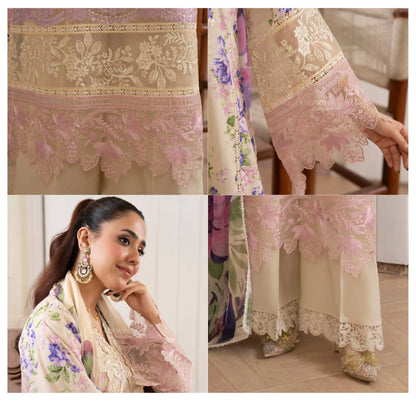 "Flora" Embroidered Lawn 3 Pc Collection | Karma Collection