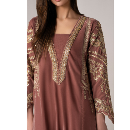 RA-26 Velvet Kaftan Dress Collection| Embroidered 1 Piece Festive Wear