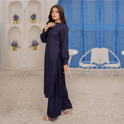 2 Piece Dhanak Pakistani Winter Co-Ords Set Ready to Wear Collection by Simrans | UMSIM6