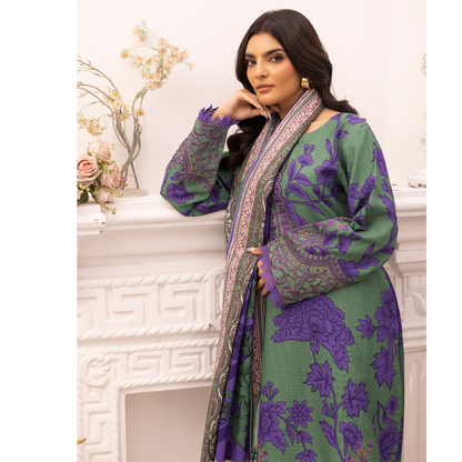 3 Pc Luxury Khaddar Ready to Wear Embroidered Printed Collection by Simrans