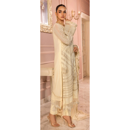 UTT-03 Embroidered Luxury Chiffon 3 Pc Pakistani Dress | Ready to wear | Traditional Thread