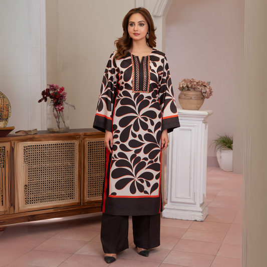 RA-16 2 Printed Silk Pakistani Co-Ords Set | Ready to Wear | Raniya.h