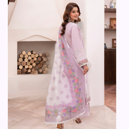 KC-1481 Embroidered Luxury Chikankari Cambric Cotton Collection | Ready to Wear | Karma Collection