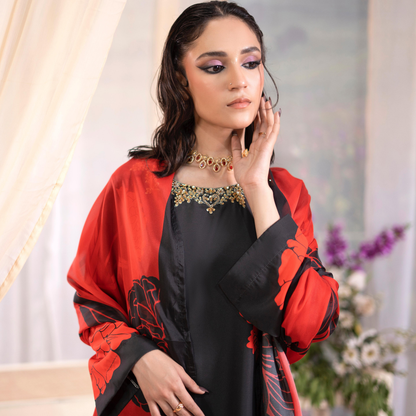 RA-20 3 Pc Printed Silk Collection |Ready to Wear | Raniya.h