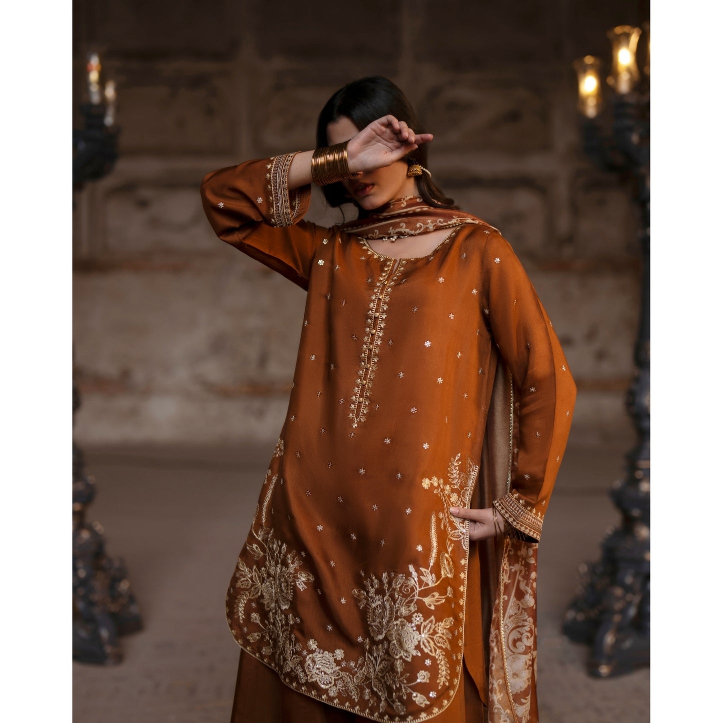 UCA-35 Darbar Festive Drop Embroidered Collection by Casuallite