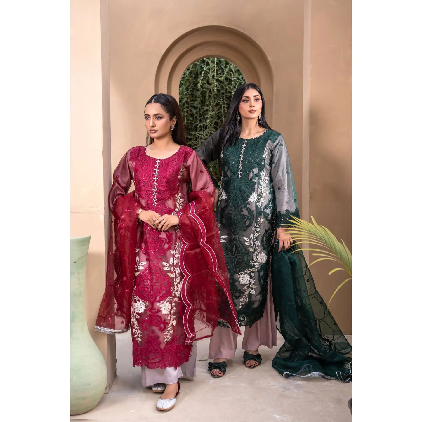 UMRZ-56 Maria.b Oraganza by Rangz Embroidered Festive Organza Collection