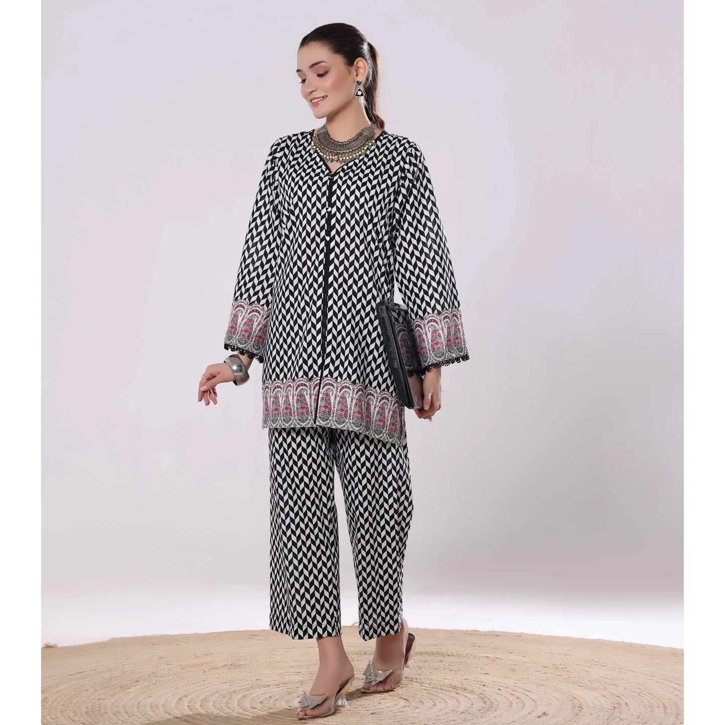 USN-18 Daily Pret Vol'8 Printed Lawn Co-Ords Set by Saphron