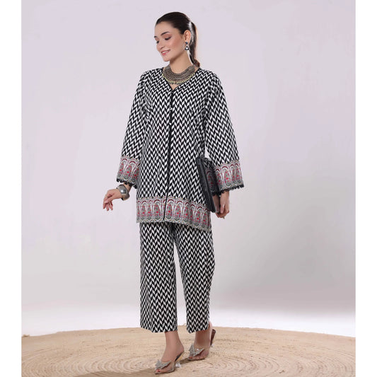 USN-18 Daily Pret Vol'8 Printed Lawn Co-Ords Set by Saphron
