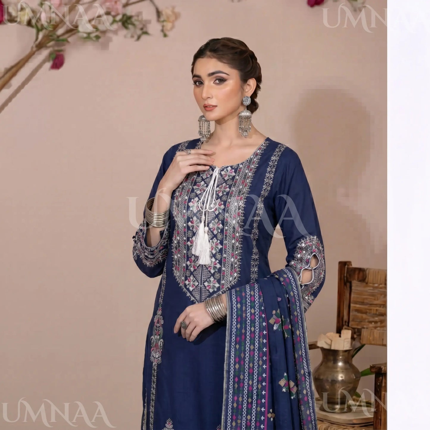 UA-195 Embroidered Cotton Collection by Umnaa | Ready to Wear Pakistani Asian Clothing Regular price£44.99 GBP