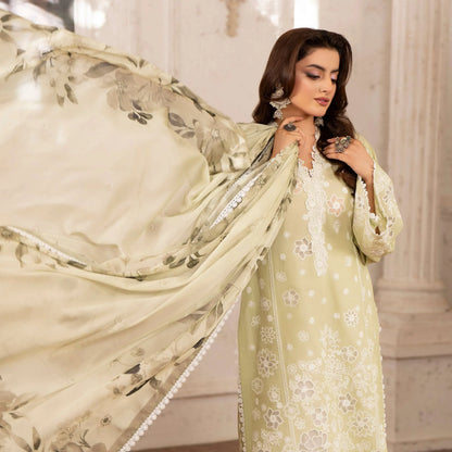 KC-1566 "Tabeer" Embroidered Festive Cambric Cotton Collection by Karma Collection