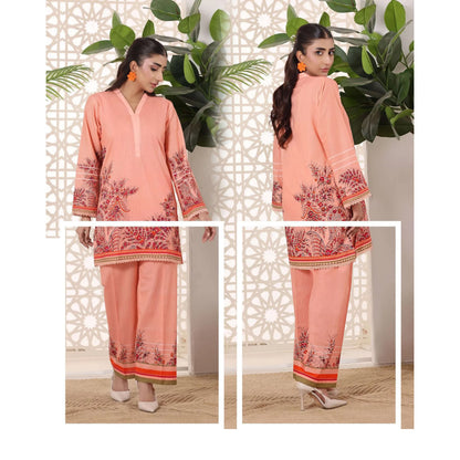 USN-19 Daily Pret Vol'8 Printed Lawn Co-Ords Set by Saphron Casual Co Ord Set Pakistani