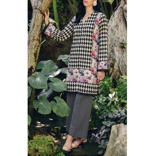 USN-21 Printed Lawn 2 Piece Co-Ord Set for Women | Soft Summer Casual Wear by Saphron