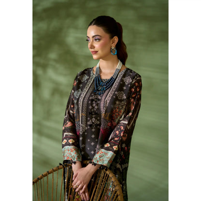 UAL-05 Printed Silk Kaftan Style Co-Ord Set Loose fit Casual Wear | Ethnic wear | ALLY'S