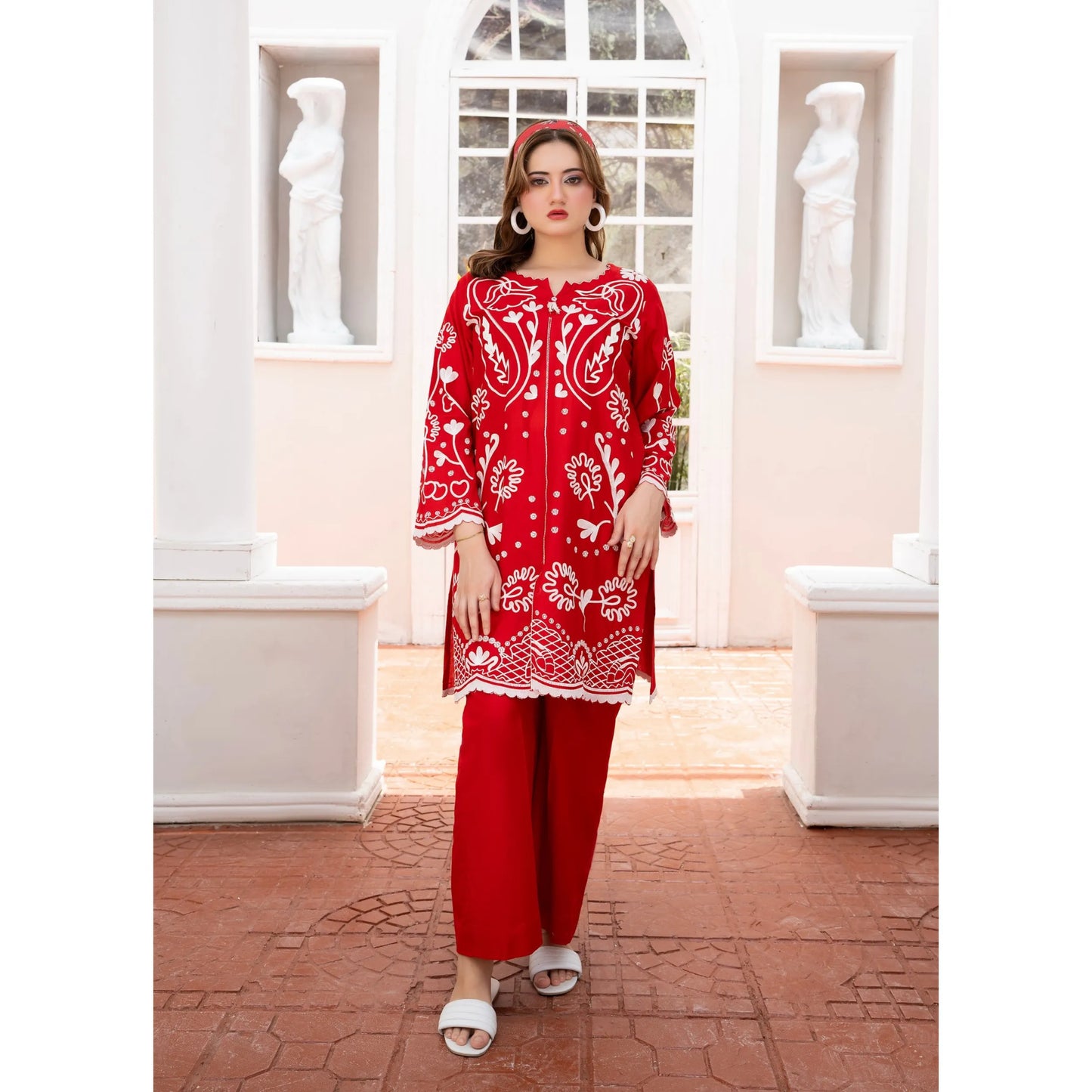 UA-243 Embroidered Lawn Summer Lawn Co-Ords Set by Umnaa