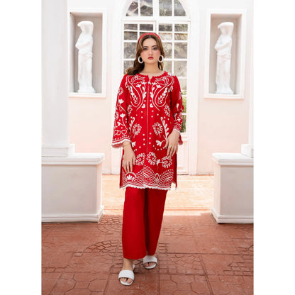 UA-243 Embroidered Lawn Summer Lawn Co-Ords Set by Umnaa