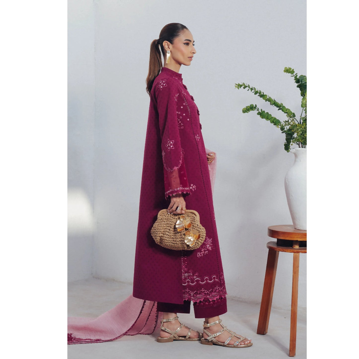 UQR-01 Qalamkar Basic Pret 26" Summer Collection | Ready to Wear Asian clothes