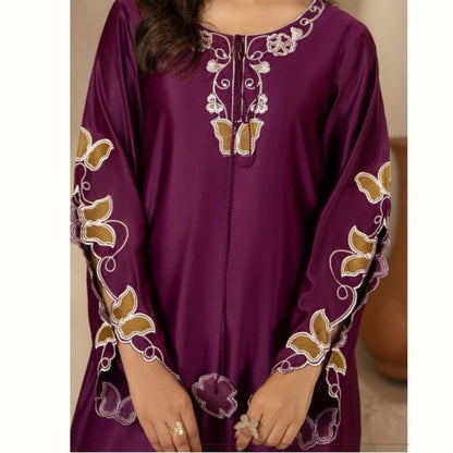 RA-39 Embroidered kaftan 2 Pc - Raniya.h