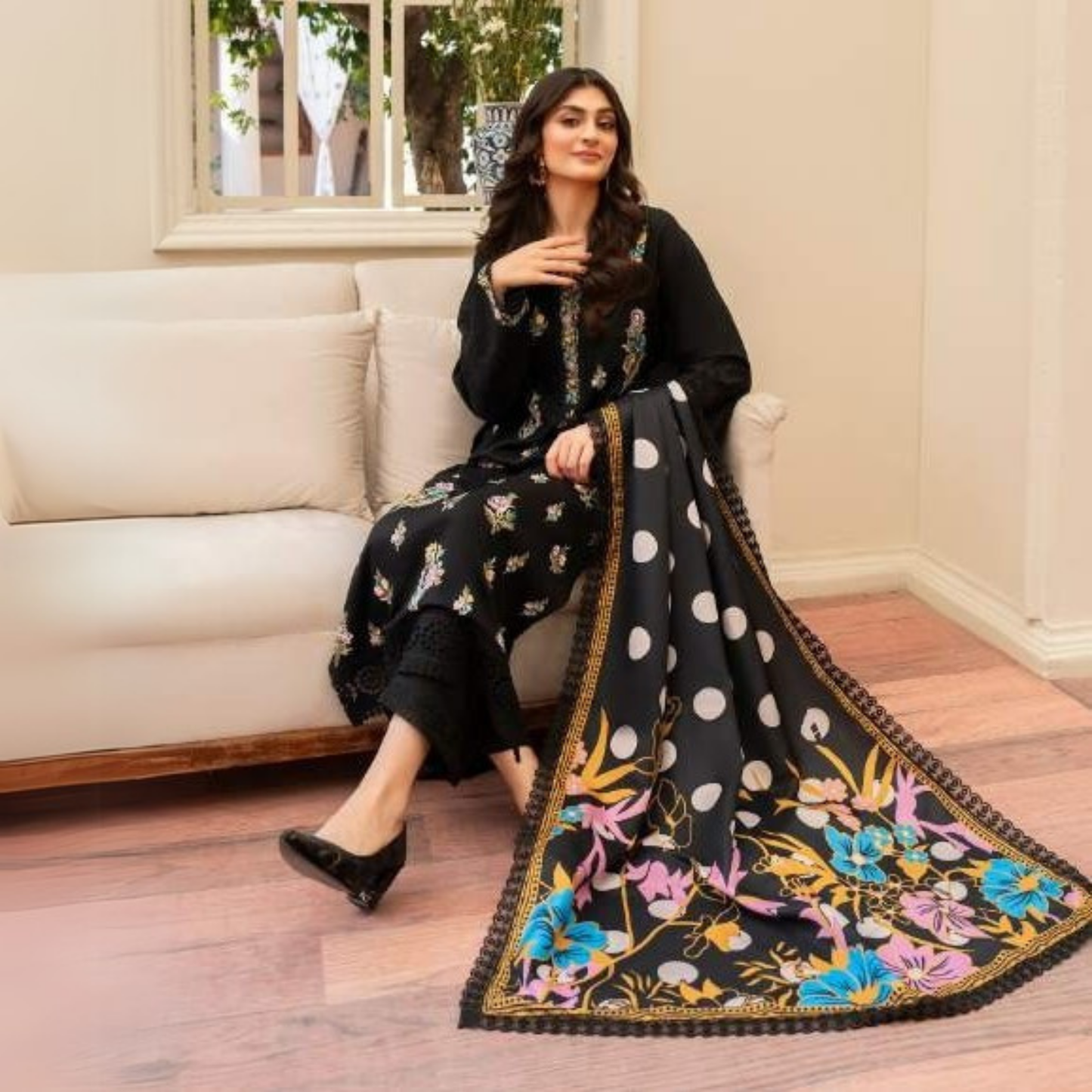 3 Pc Ready to Wear Embroidered Collection | Karma Collection | UMKC01001
