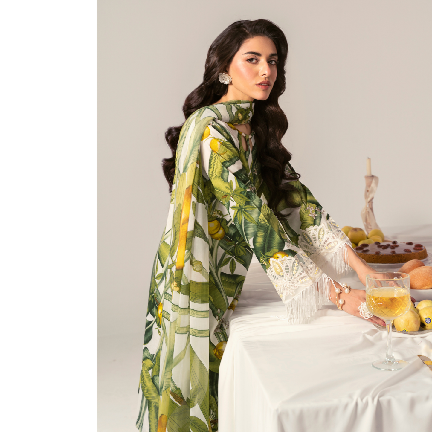 UA-94 3 Pc Embroidered Printed Summer Lawn | Ready to Wear | Umnaa