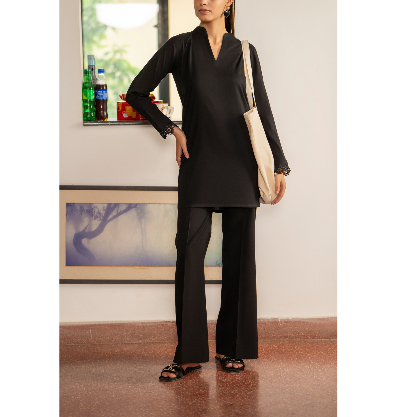 UCA-21 2 pc Summer Cotton Co Ord Set | Ready to Wear | Casuallite