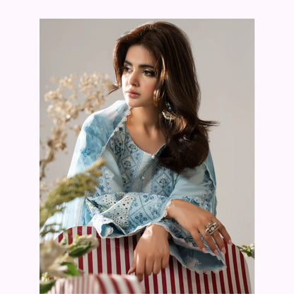 KC-1580 "AYRA" Embroidered Cambric Cotton Collection by Karma Collection