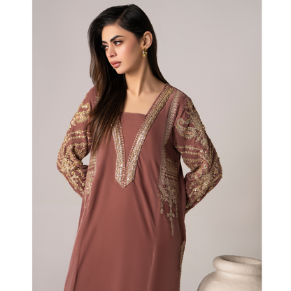 RA-26 Velvet Kaftan Dress Collection| Embroidered 1 Piece Festive Wear