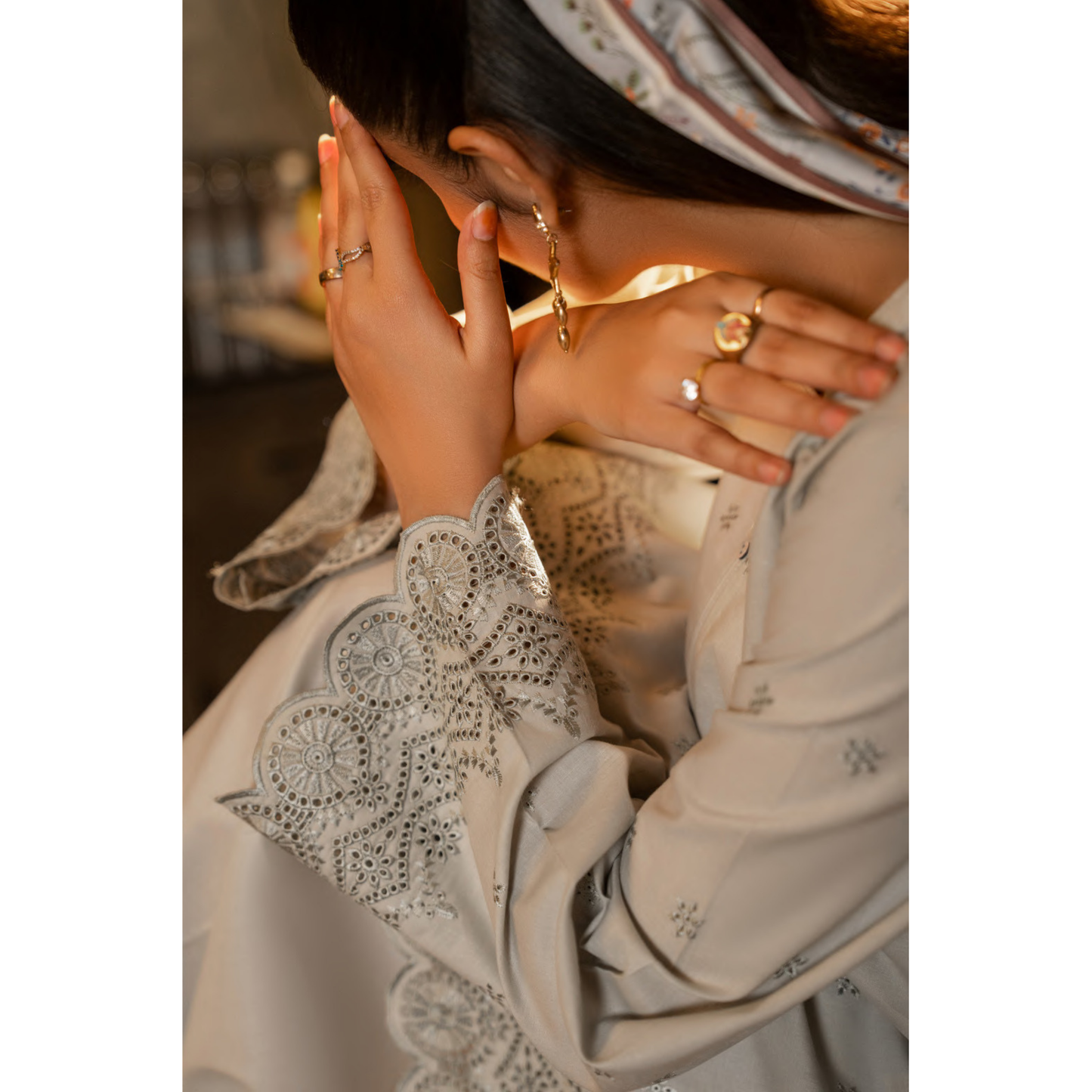 UCA-18 2 Pc Casual Cotton Farshi Shalwar Chikenkari Co-Ords Set | Ready to Wear | Casuallite