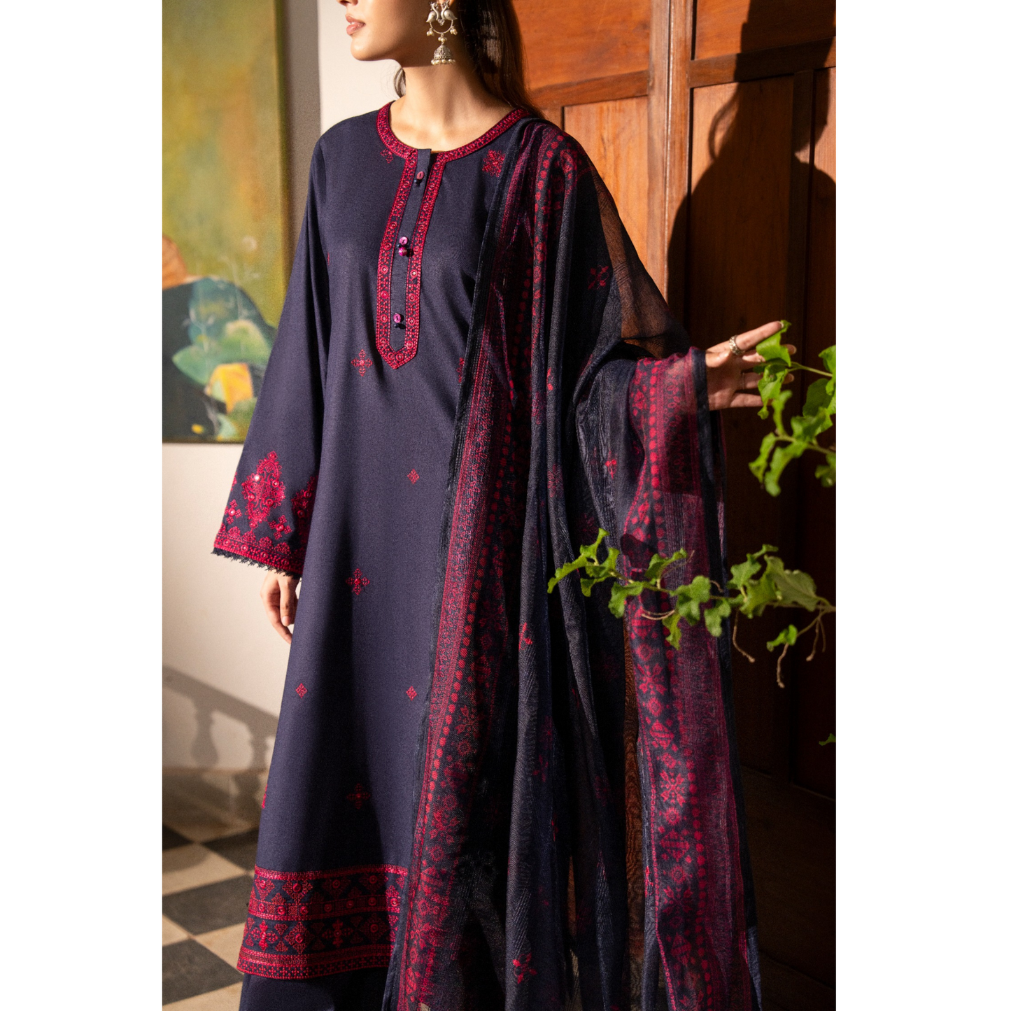 UCA-24 "Saavan" Premium Cotton Embroidered Collection by Casuallite