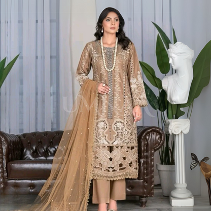 UA-92 Embroidered Lawn 3 Pc Ready to wear Collection | Umnaa