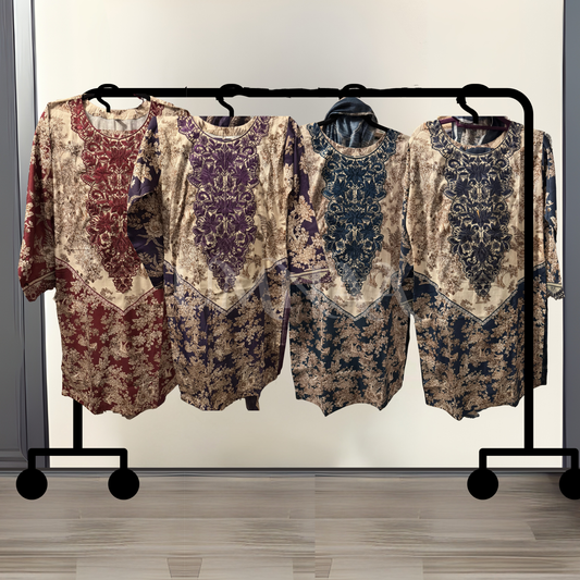 UA-121 Embroidered Printed 3 Pc Winter Collection by Umnaa