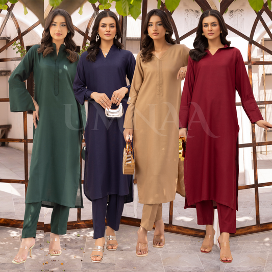 UMS-38 Lira by Simrans Dhanak Solid Co Ord Set