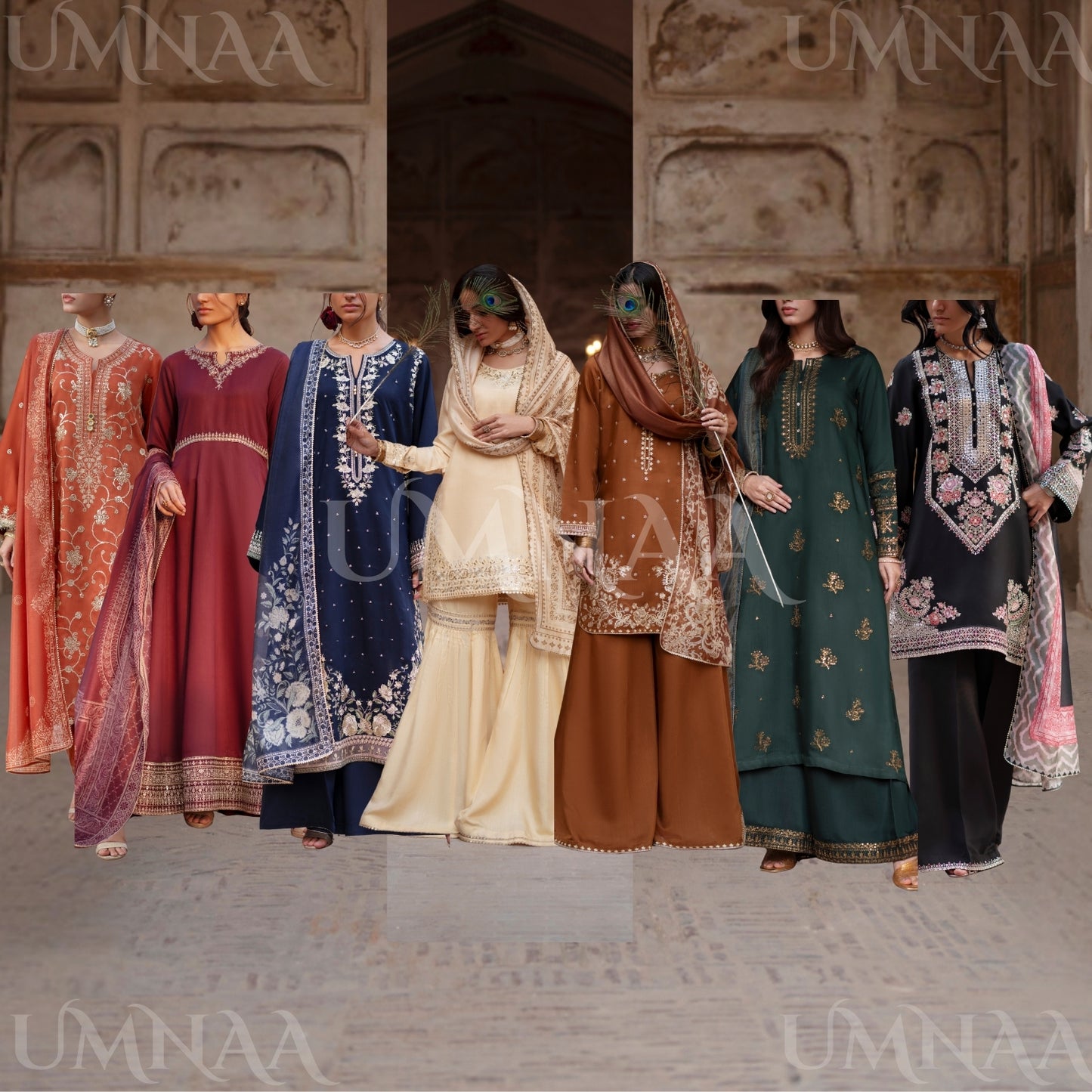 UCA-35 Darbar Festive Drop Embroidered Collection by Casuallite