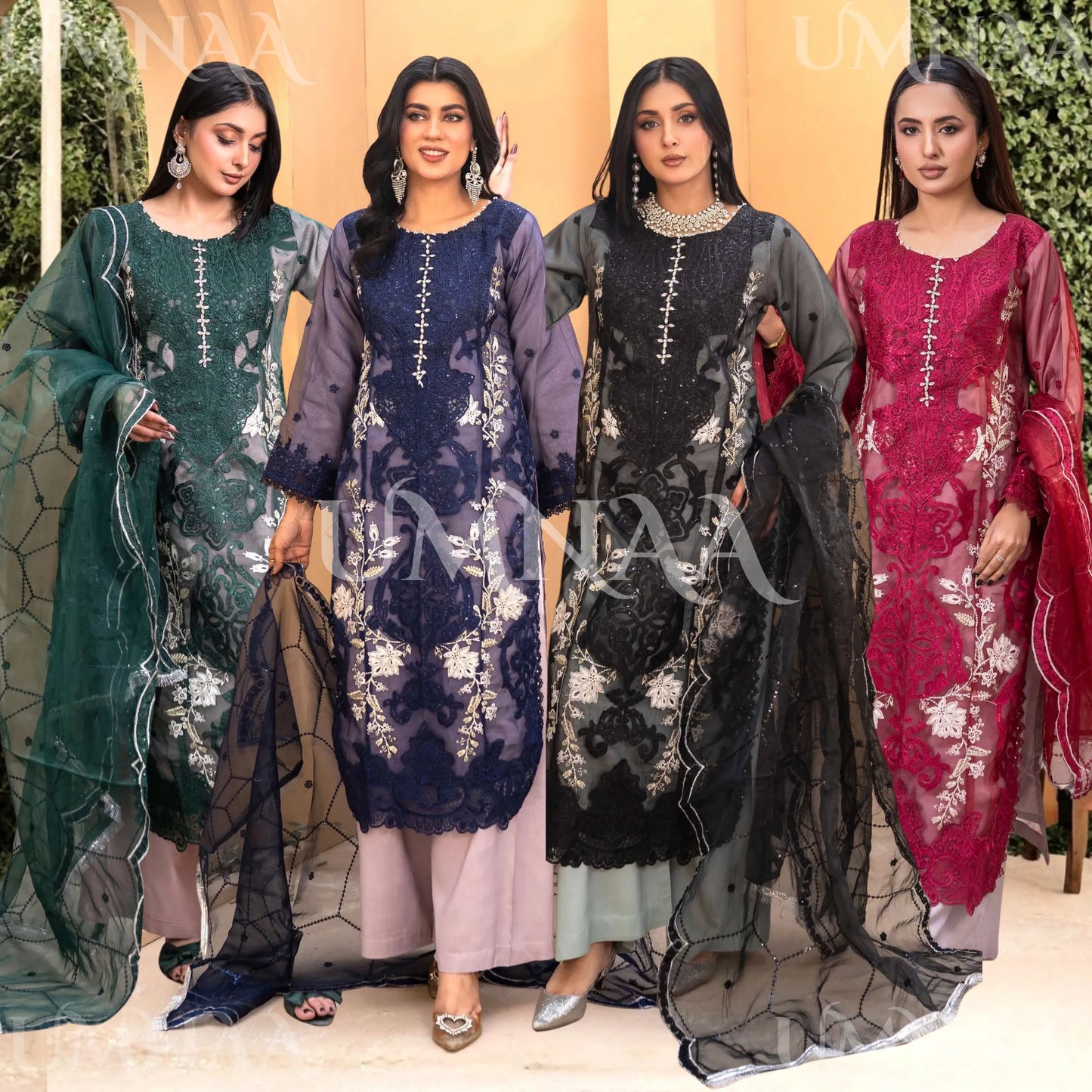 UMRZ-56 Maria.b Oraganza by Rangz Embroidered Festive Organza Collection