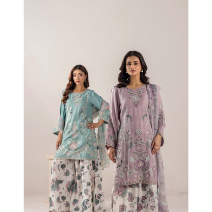 UTT-19 VOL 5 Embroidered Printed Linen Festive Collection by Traditional Thread