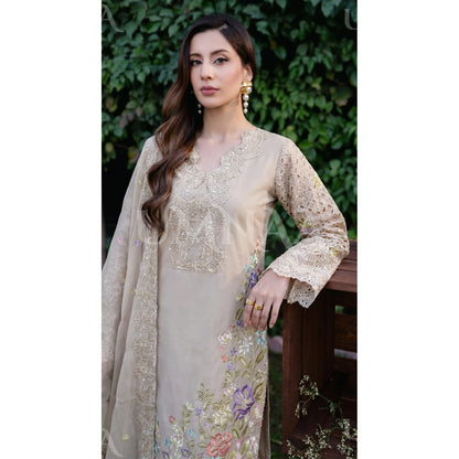 UA-191 Embroidered Cotton Collection 3 Piece | Ready to Wear | Asian clothes